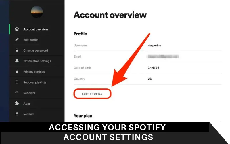 Accessing Your Spotify Account Settings