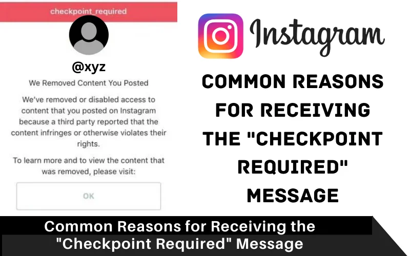 Common Reasons for Receiving the _Checkpoint Required_ Message