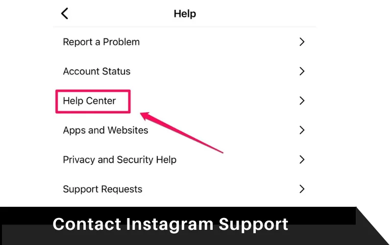 Contact Instagram Support