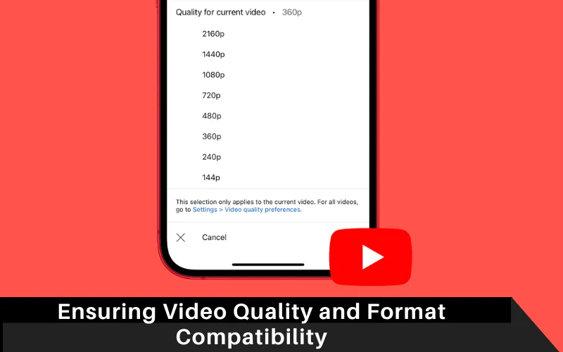 Ensuring Video Quality and Format Compatibility