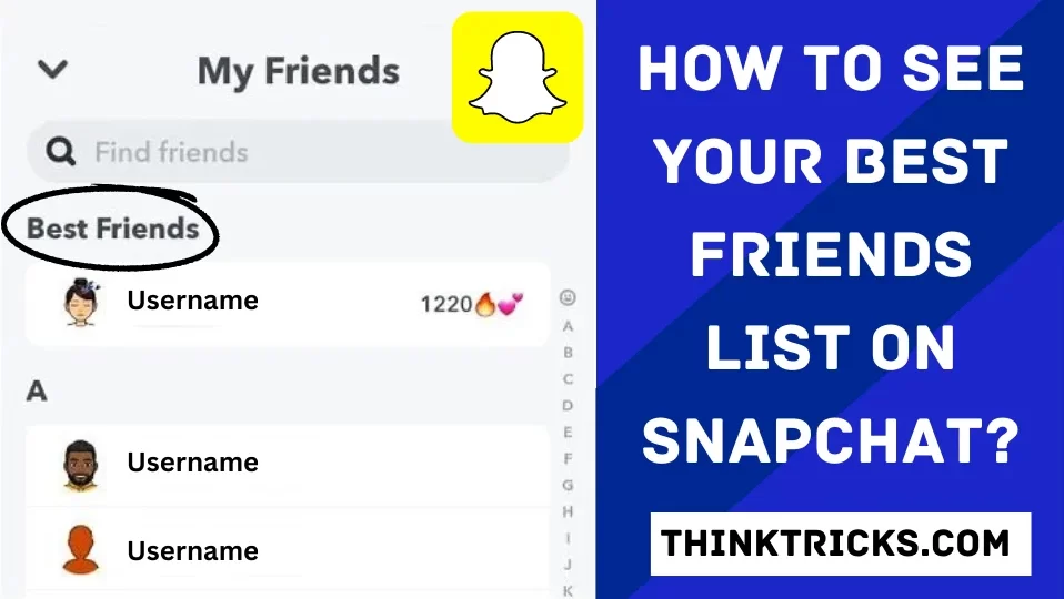 How to See Your Best Friends List On Snapchat