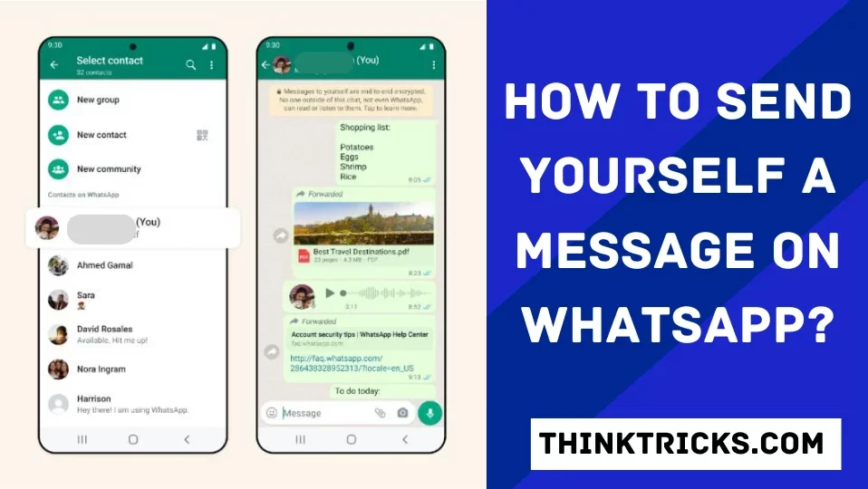 How to Send Yourself A Message On WhatsApp