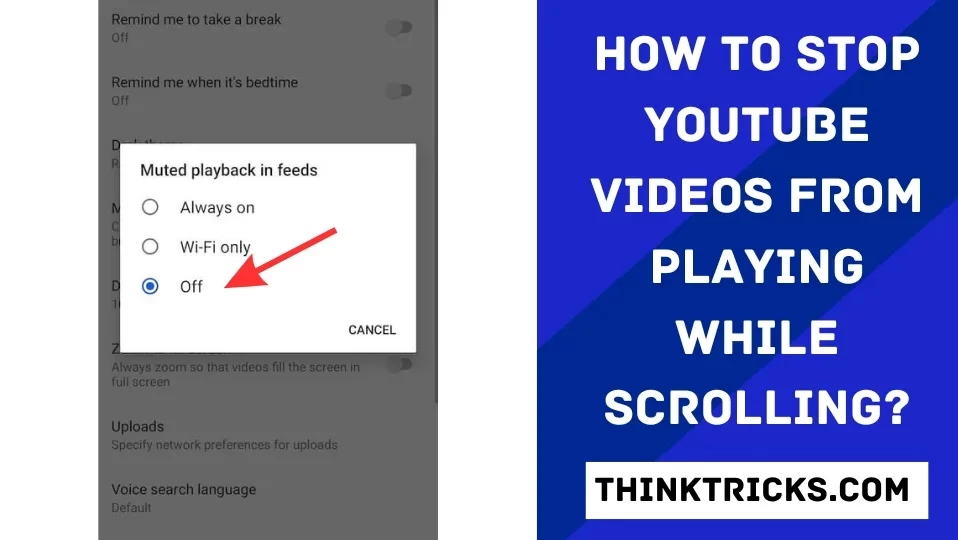 How to Stop YouTube Videos from Playing While Scrolling