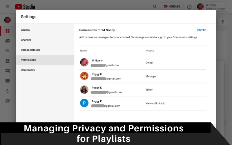 Managing Privacy and Permissions for Playlists