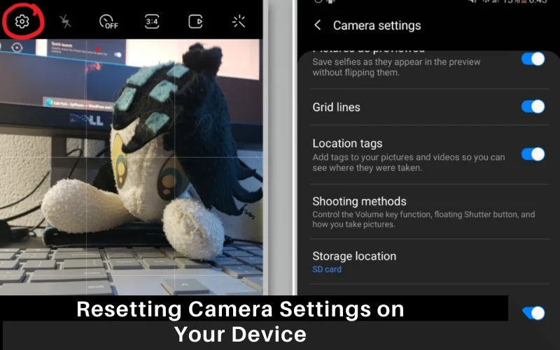 Resetting Camera Settings on Your Device