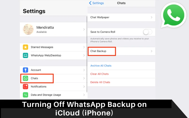 Turning Off WhatsApp Backup on iCloud (iPhone)