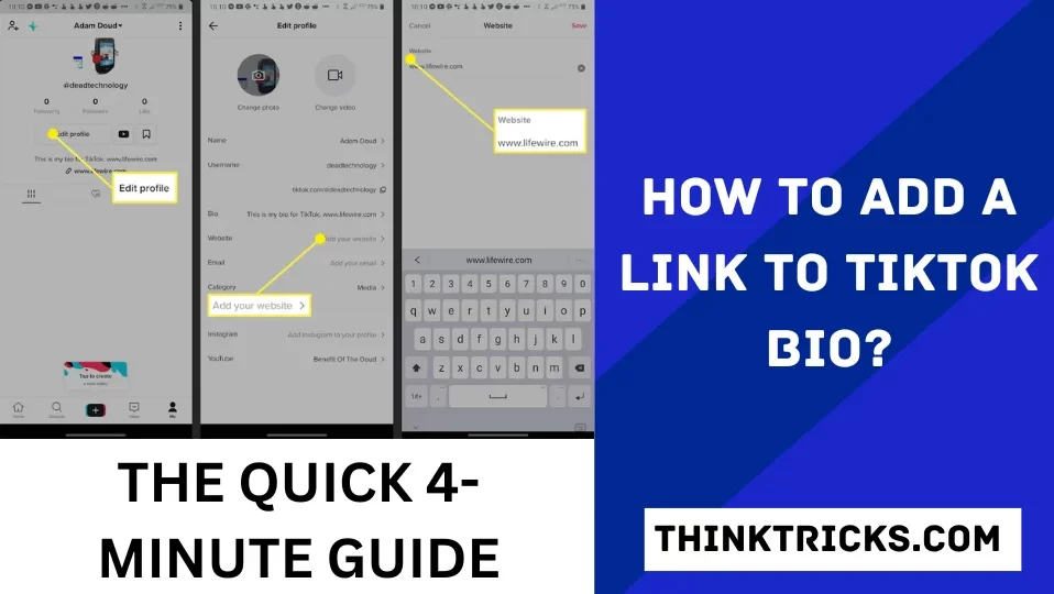 How to Add A Link To TikTok Bio