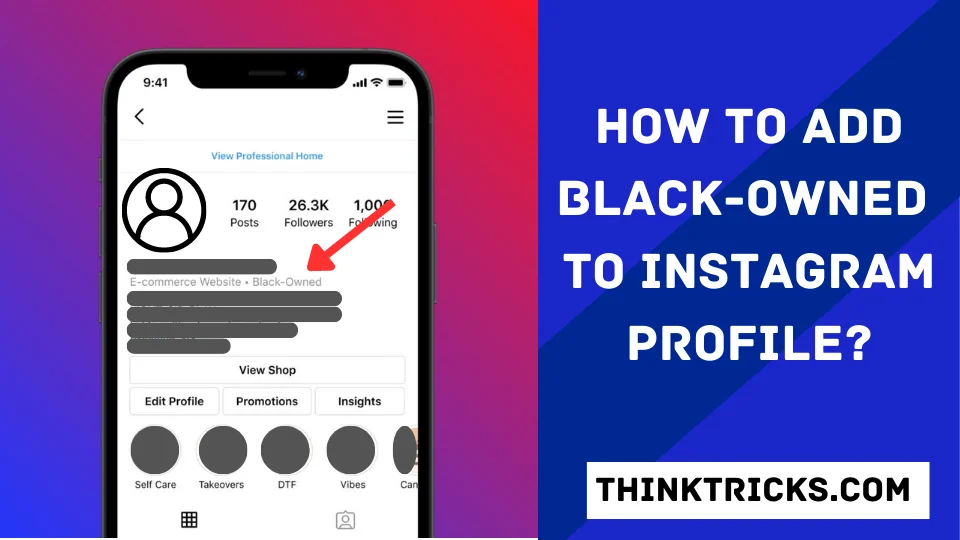 How to Add Black-Owned to Instagram Profile