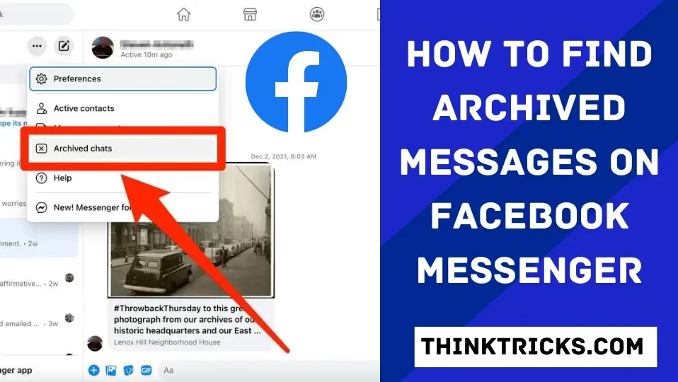 How to Find Archived Messages On Facebook Messenger