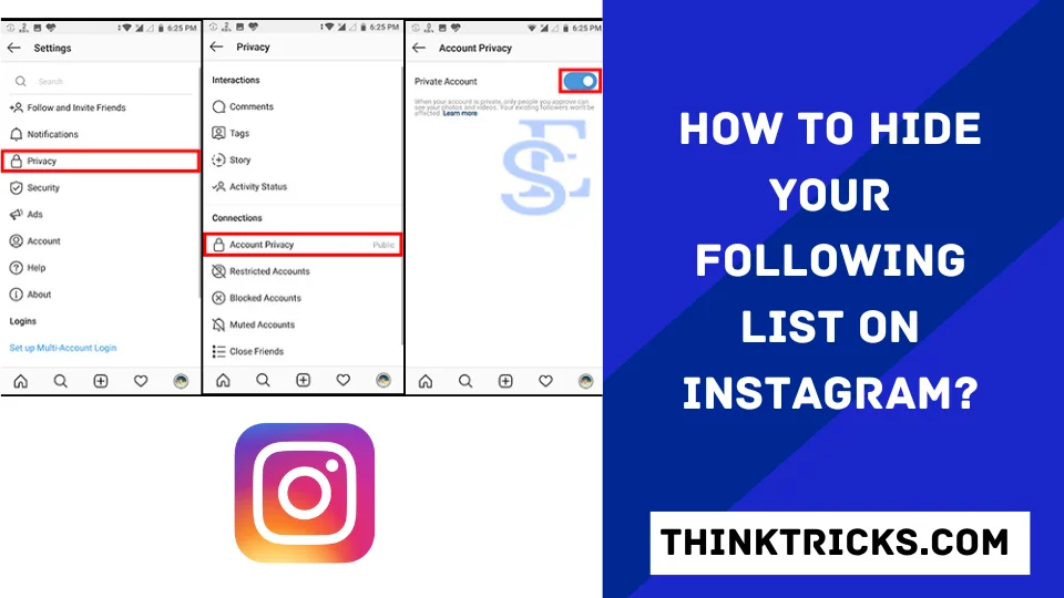 How to Hide Your Following List On Instagram