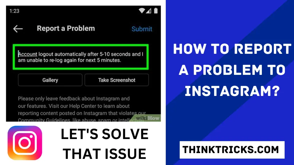 How to Report A Problem to Instagram