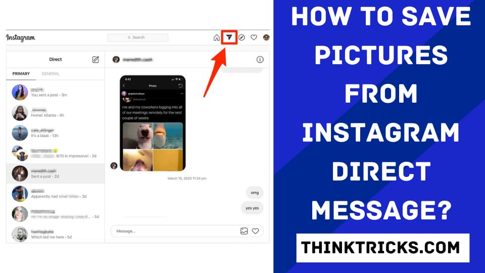 How to Save Pictures From Instagram Direct Message