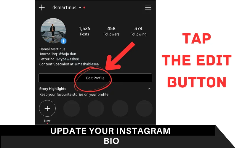 Update your Instagram Bio